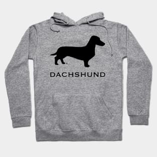 Shorthaired dachshund with text Hoodie